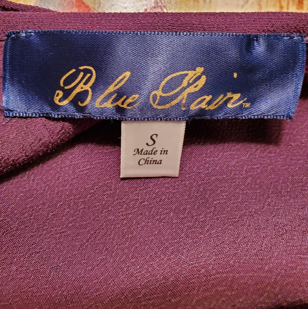 Blue Rain bell sleeve size S EUC top - Picture 7 of 8